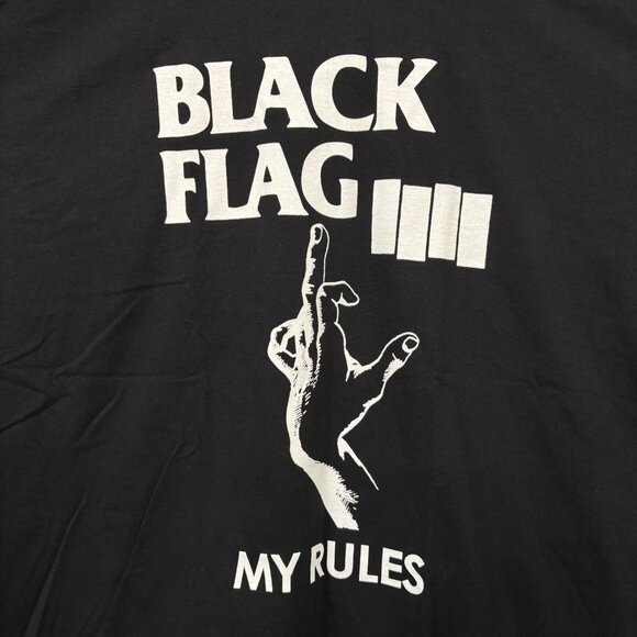 Black Flag My Rules Everything Went Black Band T-Shirt XL - Picture 2 of 4